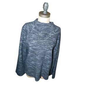 Nordstrom Halogen Size XL Black Gray STRETCH Tweedy Knit Top NWT